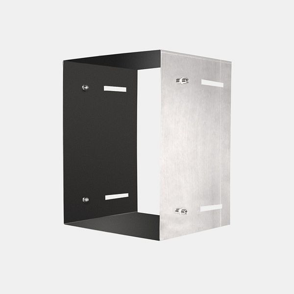 Rallonge de goulotte HKW pour tube de goulotte de porte, inox Ø 250, 285, 300 mm, rectangulaire, 708293R