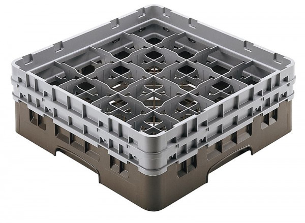 Panier de lavage Cambro 16 compartiments Camrack® Hauteur: 15 cm Brun, SU: 4 pièces, 16S534167