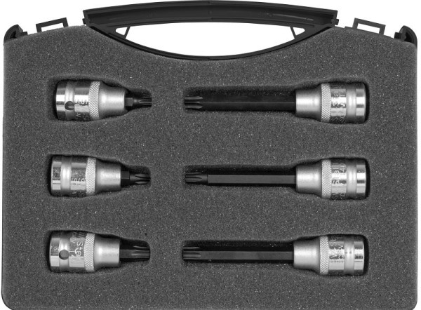 Embouts de tournevis en acier SW, 1/2", profil en T, T30-T50, 6 pièces, S5116