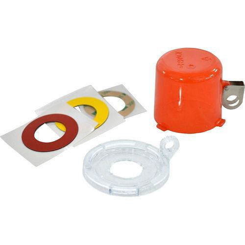 Serrure à bouton-poussoir DENIOS, adaptée aux boutons-poussoirs de 22 mm, 312009