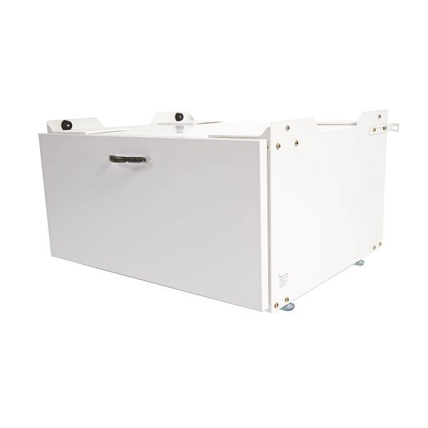 Mendler meuble de base pour machine à laver HWC-E50, sous-châssis d'augmentation de piédestal de base, tiroir 33x61x52cm, blanc, 67501