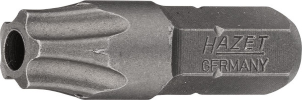 Embout Hazet 5 étoiles, 6 pans pleins 6,3 (1/4 pouce), profil interne 5 étoiles avec bout mâle, 40H, 2225-40H