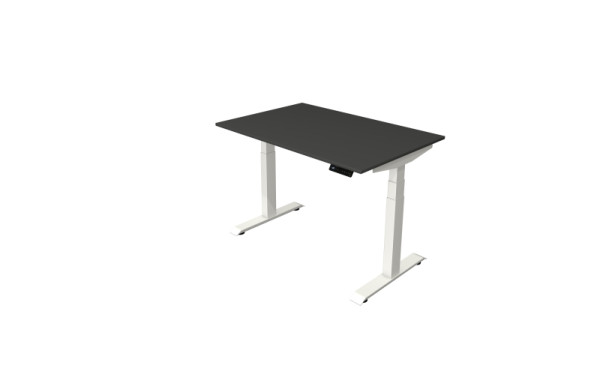 Kerkmann table debout/assise Move 4 nouveau 120 x 80 cm cadre blanc, plateau anthracite, 10090413