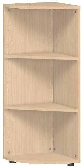 Étagère d'angle geramöbel avec pieds, 400x400x1104, hêtre, S-343010-B
