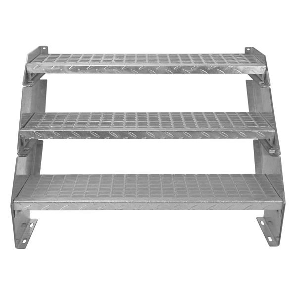 Monster Marche supplémentaire en acier galvanisé, marche à grille réglable en hauteur, largeur 90 cm, 212156