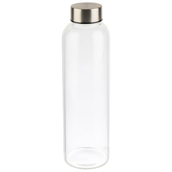 Gourde APS, 6,5 x 6,5, hauteur 23,5 cm, Ø 6,5 cm, 0,55 litre, verre, transparent, 66907