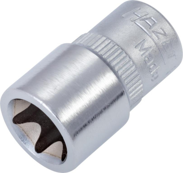 Insert pour clé à douille Hazet TORX®, carré creux 6,3 mm (1/4 pouce), profil extérieur TORX®, E12, 850-E12