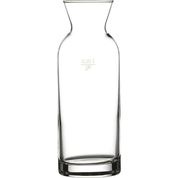 Carafe à vin/eau en verre Pasabahce 0,25 litre, Ø 63 mm, hauteur 172 mm, UE : 12 pièces, GL4701250