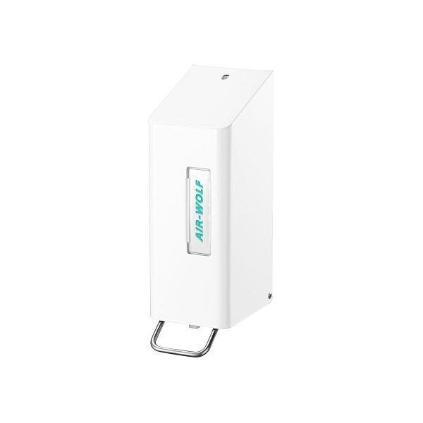 Distributeur de savon et de désinfectant Air Wolf, mural, blanc, 600 ml, acier inoxydable, série Omega, 29-401