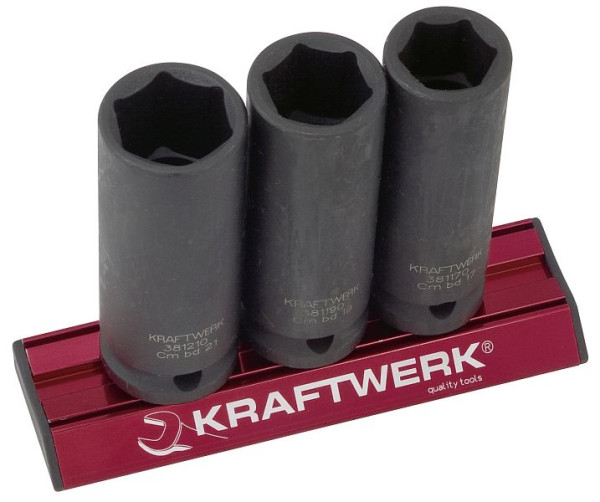Jeu de douilles à chocs Kraftwerk longues, MAGALU 1/2", 3 pièces, 381099