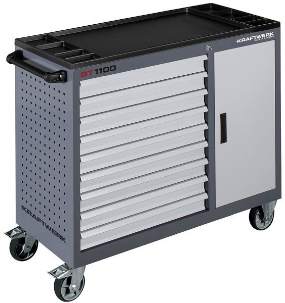 Desserte d'atelier Kraftwerk BT1100 60/40 9 tiroirs + 1 armoire, 101.319.100