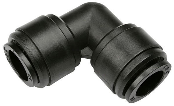 minuterie B-WV-12-KU-H2O, raccord coudé en plastique pour eau, tuyau Ø : 12 mm, UE : 10 pièces, 03080184
