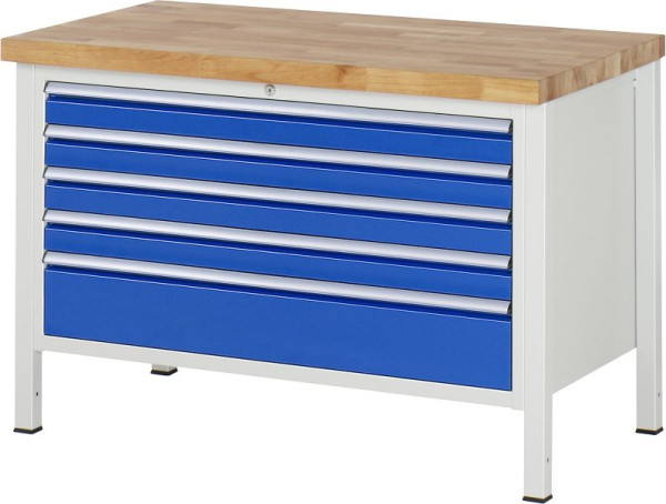 Etabli RAU série 8000 - modèle 8368, L1250 x P700 x H840-1040 mm, 13-8368A2-127B4H.11