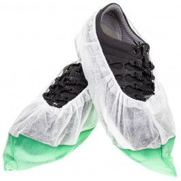 Surchaussure DS SafetyWear, basse, polypropylène SBPP, antidérapante, semelle extérieure verte, UE : 400 pièces, H6661