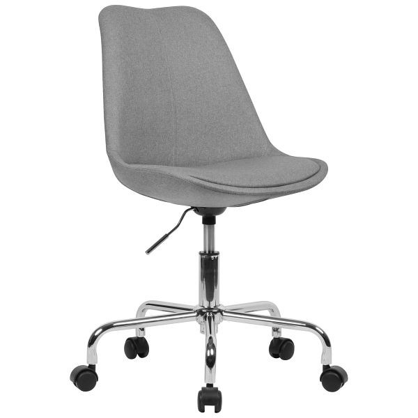 Chaise de bureau Amstyle en tissu gris clair, SPM1.423