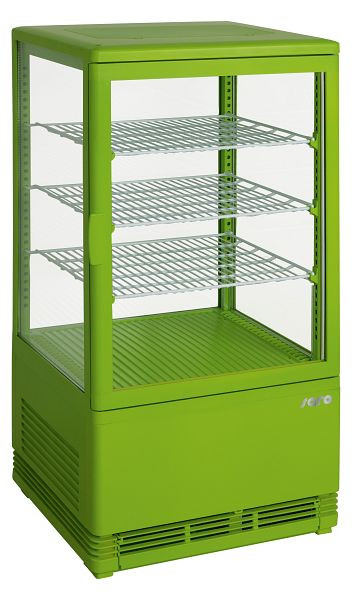 Saro mini vitrine réfrigérée à circulation d'air modèle SC 70 vert, 330-10041