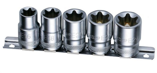 Jeu de douilles Boxo 1/2" TX-E 5 pièces, B-1205R