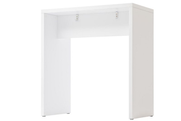 Table de bar Hammerbacher 104x50x108cm (LxPxH) blanc, panneau de particules particulièrement léger, épaisseur 38 mm, VMP104/W