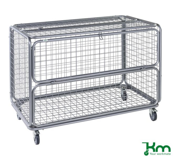 Chariot à cage Kongamek, verrouillable avec serrure, KM199