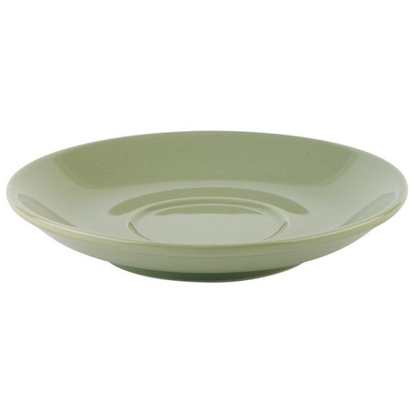 Soucoupes à café APS vertes Ø 14,5 cm, hauteur : 2,5 cm, lot de 6, 16013