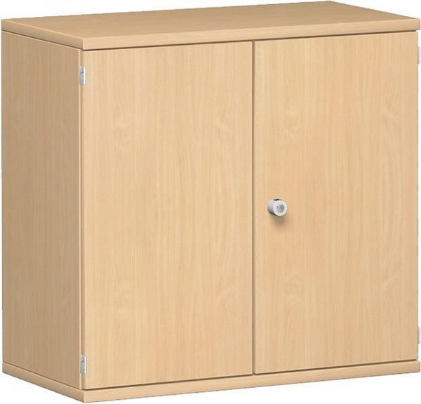 geramöbel armoire à portes battantes 1 étagère décorative, verrouillable, 800x425x768, hêtre/hêtre, N-10D208-BB