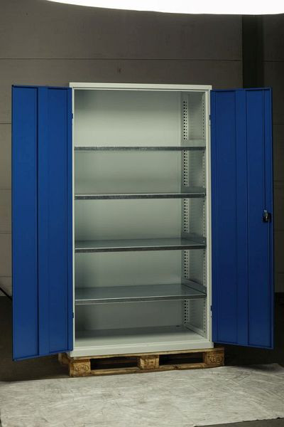 Étagère KLW en tôle d'acier, galvanisée, L 505 x P 543 x H 20 mm, avec 2 équerres de support, FB10Z01-505-543-050