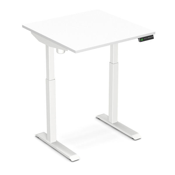 Bureau assis-debout Worktrainer StudyDesk (blanc / blanc 80 x 80 cm), StD-s-white-white