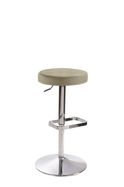 Mayer Sitzmöbel , structure chromée, siège rembourré, taupe, 1200_01_30484