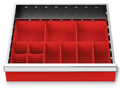 Bedrunka+Hirth inserts de tiroir T500 R 18-16, pour hauteur de façade 100 mm, 146-132