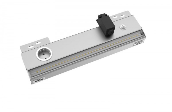 ELMEKO Luminaire de cabinet à LED LLX-400-S, 230V AC, 1.200lm, 13W, avec interrupteur de position de porte, 72 40X 1S