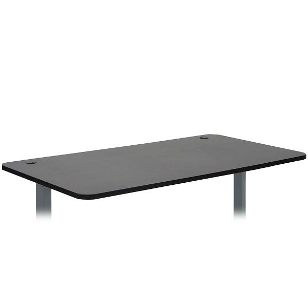 Plateau de table Mendler HWC-D40 pour bureaux, plateau de bureau, 160x80cm, noir, 62770