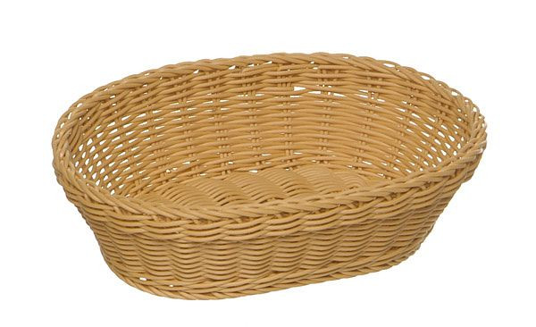 Panier APS, ovale, 32 x 23 cm, hauteur : 7 cm, polypropylène, beige clair, -PROFI LINE-, 50815