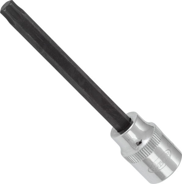 Embout de tournevis VIGOR TORX, carré creux 10 mm (3/8"), profil TORX interne, T40, longueur : 93 mm, pour fonctionnement manuel, V6088