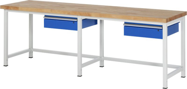 Etabli RAU série 8000 - modèle 8001A1, L2500 x P700 x H840-1040 mm, 03-8001A1-257B4H.11