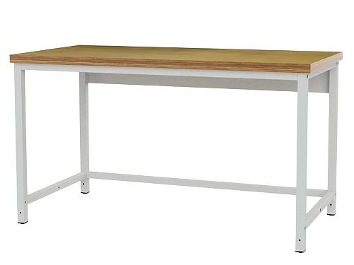 Table d'emballage Bedrunka+Hirth Basic, profondeur de table de base 750, dimensions : 1500 x 750 x 859 mm, matériau du plan de travail : hêtre multiplex, PT1575BU