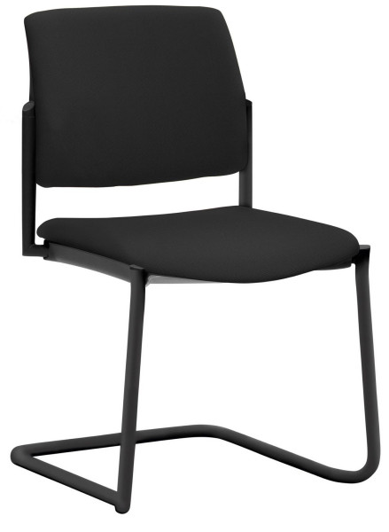 Mayer Sitzmöbel chaise empilable, structure luge noir, noir, 2518_F3_30617