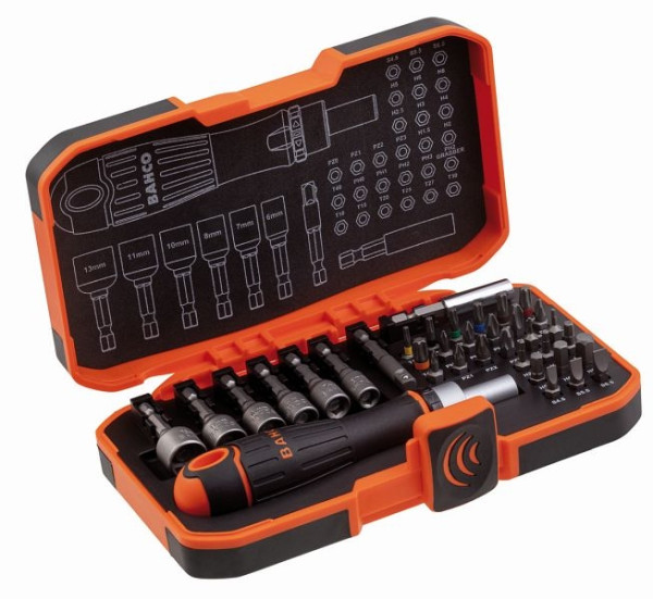 Jeu d'embouts Bahco, 36 pièces, 59/S36BCR