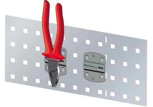 Porte-pinces DENIOS, largeur 75 mm, 5 pièces, 286500