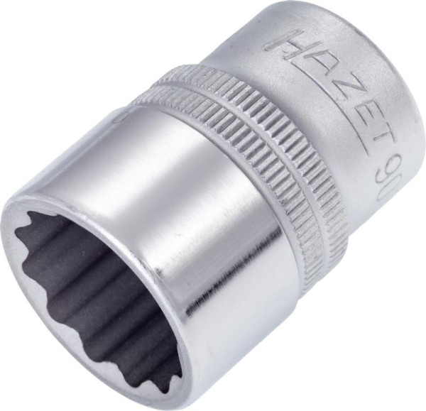 Douille Hazet, bi-hexagonale, carré creux 12,5 mm (1/2 pouce), profil de traction extérieur double hexagonal, 20 mm, 900Z-20