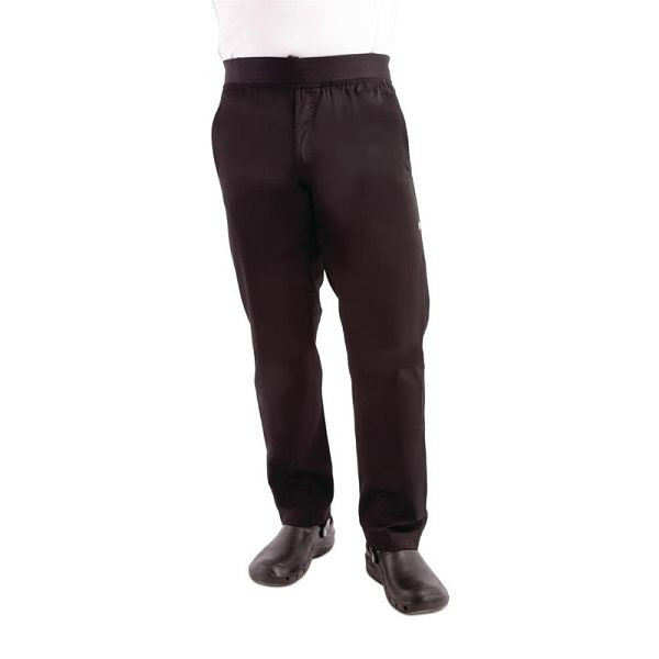 Pantalon de chef léger Chef Works noir L, BB301-L