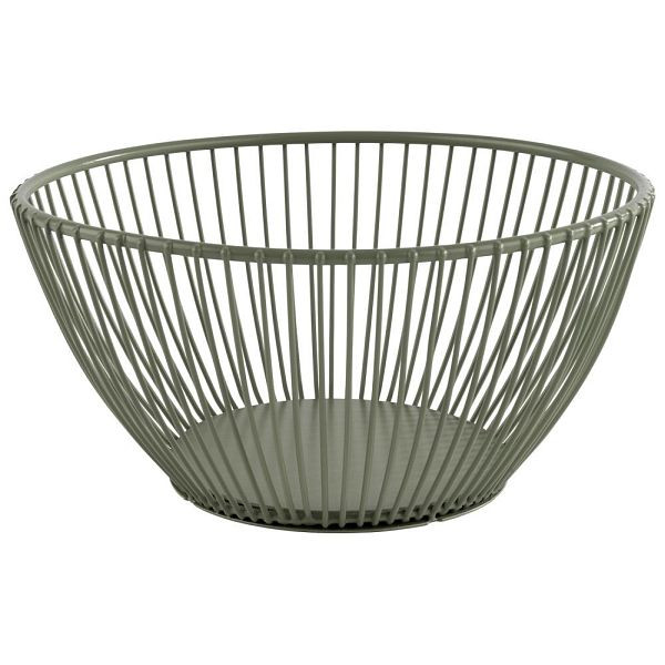 Panier APS -SVART- en vert fumée Ø 17 cm, hauteur : 8 cm, 30470