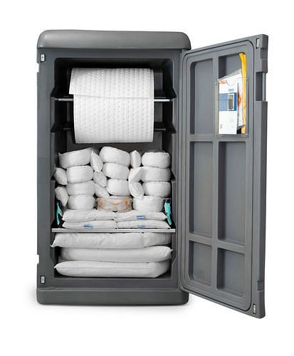Kit d'urgence mobile DENSORB, classeur en gris Caddy XL, huile, 294-118