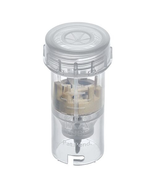 Récipient de mélange IKA avec unité de dispersion, 20 ml, UE : 25 pièces, couvercle à membrane, DT-20 eco, 0020003207