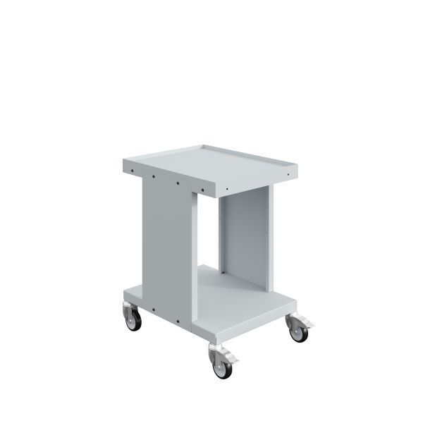 Chariot à étages SOFAME SV 2 niveaux de rangement, L 540 x P 670 x H 810 mm, gris clair RAL 7035, W020070020GC