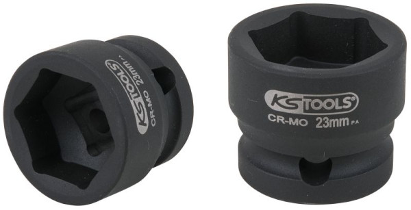 KS Tools Douille à chocs hexagonale 1/2", extra courte, 23,0 mm, 515.0072