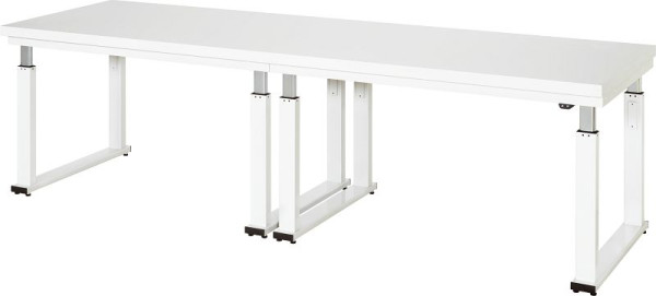 Etabli RAU série adlatus 600, L3000 x P900 x H740-1140 mm, plan de travail avec revêtement en stratifié dur (HPL), épaisseur 40 mm, 08-WB-300-090-H