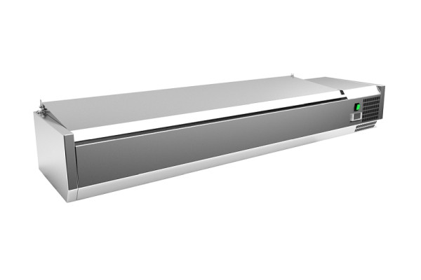 Top réfrigération Gastro-Inox inox 7x GN1/3 avec couvercle, 209.166