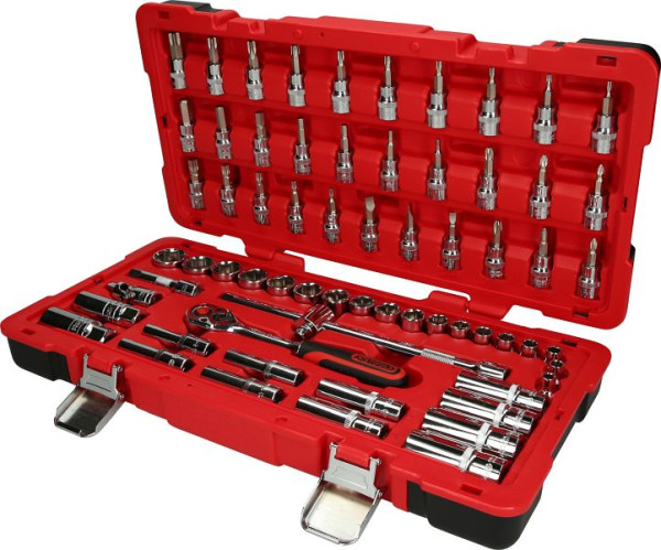 KS Tools Jeu de clés à douilles 3/8" CHROMEplus, 66 pièces, 958.0666