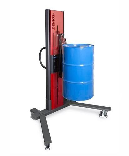 Lève-fûts DENIOS Secu Ex type M pour fûts acier 60/200 litres, châssis étalé, ATEX