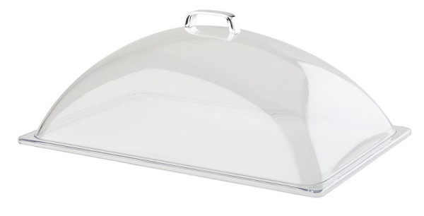 Hotte coupole APS GN, 54 x 33 cm, hauteur : 20 cm, hotte en SAN, poignée en zinc moulé sous pression, adaptée pour GN 1/1, 11026